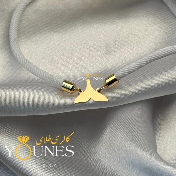 دستبند دم نهنگ وال طلا لیزری